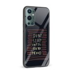 Typography - Don't Stop Printed Glass Back Phone Case - Image 2
