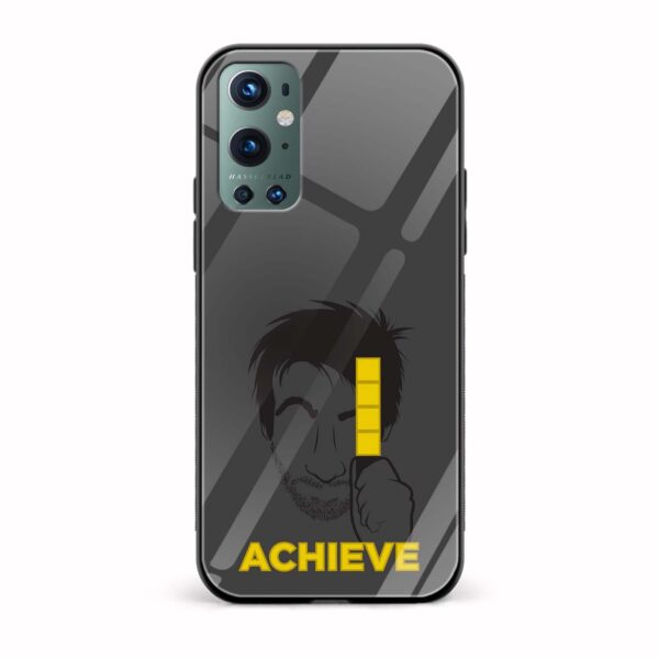 Typography Printed Glass Back Phone Case