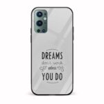 Typography Printed Glass Back Phone Case