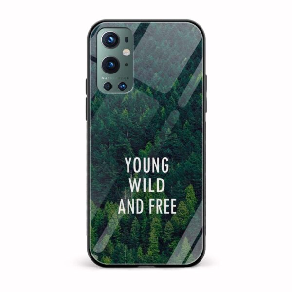 Typography Printed Glass Back Phone Case