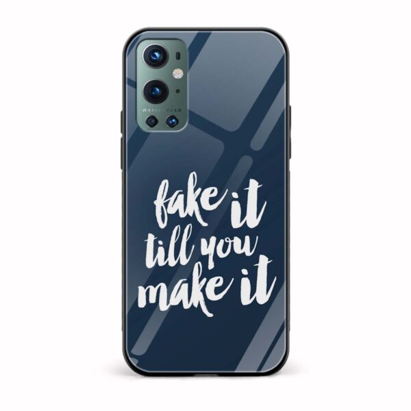 Typography Printed Glass Back Phone Case