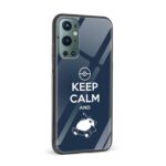 Typography Printed Glass Back Phone Case - Image 2