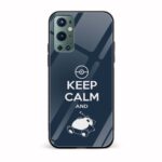 Typography Printed Glass Back Phone Case