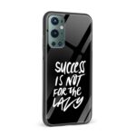 Typography Printed Glass Back Phone Case - Image 2