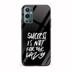 Typography Printed Glass Back Phone Case