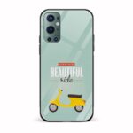Typography Printed Glass Back Phone Case