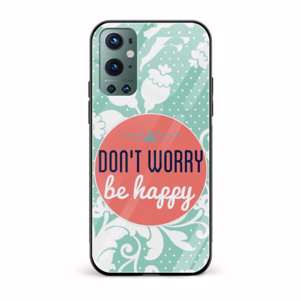 Typography Printed Glass Back Phone Case