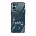 Typography Printed Glass Back Phone Case
