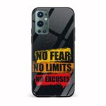 Typography Printed Glass Back Phone Case