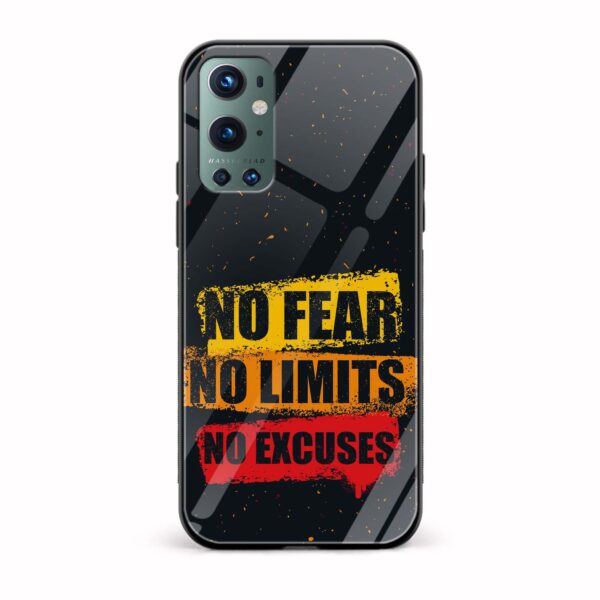 Typography Printed Glass Back Phone Case