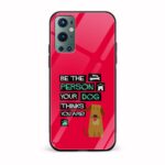 Typography Printed Glass Back Phone Case