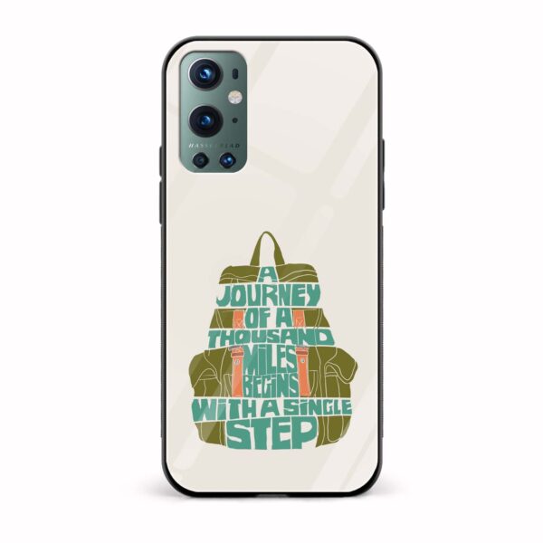 Typography Printed Glass Back Phone Case