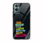 Typography Printed Glass Back Phone Case