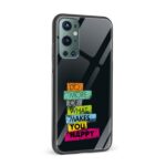 Typography Printed Glass Back Phone Case - Image 2