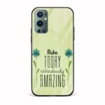 Typography Printed Glass Back Phone Case