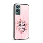 Typography - Let Your Heart Sing Printed Glass Back Phone Case - Image 2