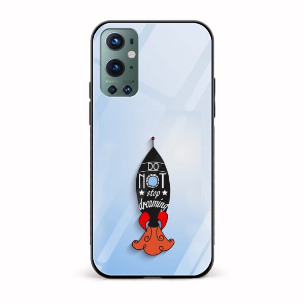 Typography Printed Glass Back Phone Case