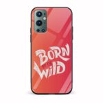 Typography Printed Glass Back Phone Case