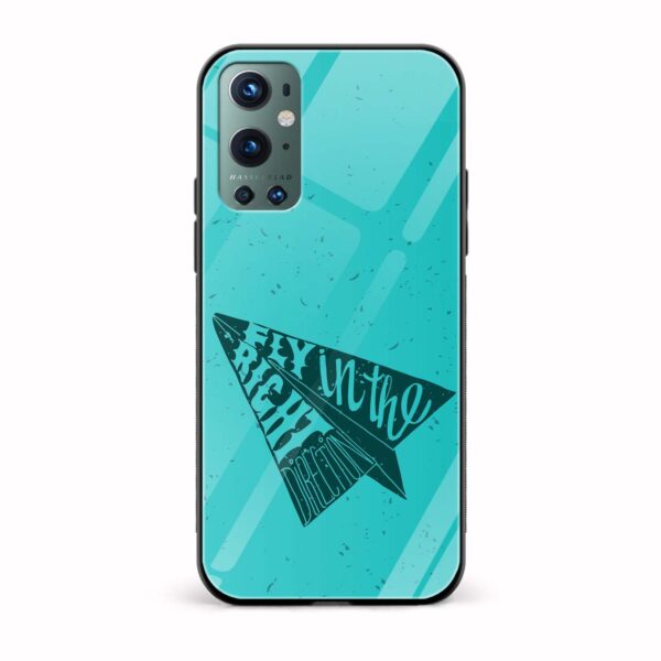Typography Printed Glass Back Phone Case