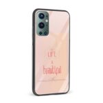 Typography Printed Glass Back Phone Case - Image 2