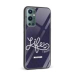 Typography Printed Glass Back Phone Case - Image 2