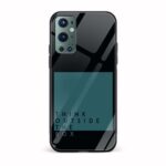 Typography Printed Glass Back Phone Case