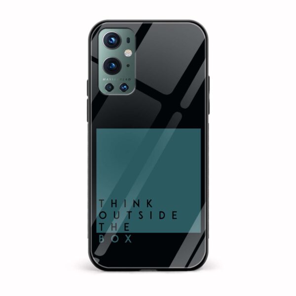 Typography Printed Glass Back Phone Case