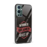 Typography Printed Glass Back Phone Case - Image 2