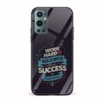 Typography Printed Glass Back Phone Case