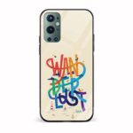 Typography Printed Glass Back Phone Case