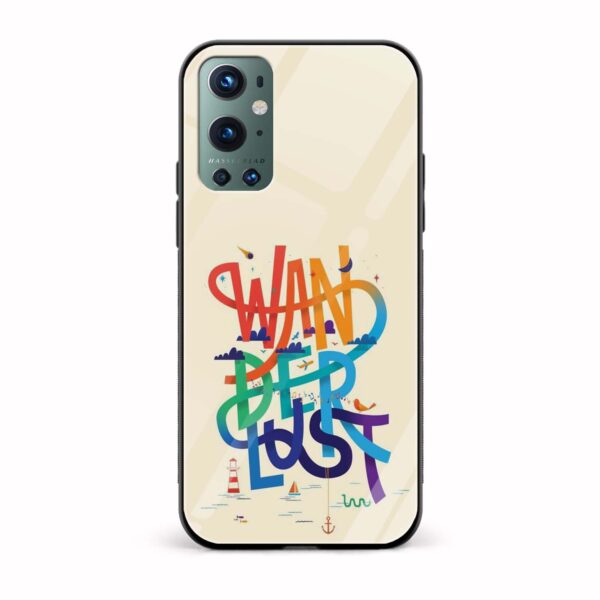 Typography Printed Glass Back Phone Case