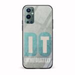 Typography Printed Glass Back Phone Case