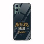 Typography Printed Glass Back Phone Case