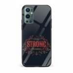 Typography Printed Glass Back Phone Case
