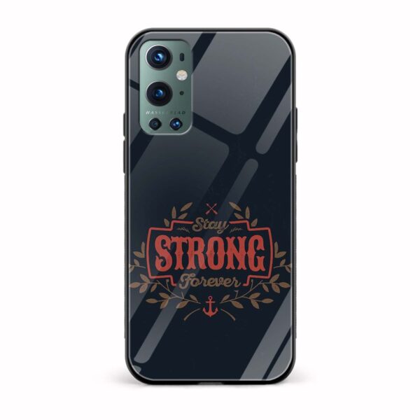 Typography Printed Glass Back Phone Case