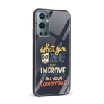 Typography Printed Glass Back Phone Case - Image 2