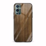 Wooden Texture Printed Glass Back Phone Case