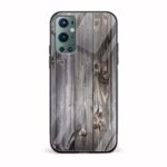 Wooden Texture Printed Glass Back Phone Case