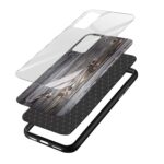 Wooden Texture Printed Glass Back Phone Case - Image 3