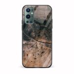 Wooden Texture Printed Glass Back Phone Case