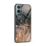 Wooden Texture Printed Glass Back Phone Case - Image 2