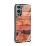 Wooden Texture Printed Glass Back Phone Case - Image 2