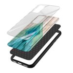 Wooden Texture Printed Glass Back Phone Case - Image 3