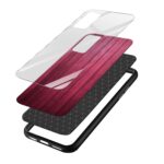 Wooden Texture Printed Glass Back Phone Case - Image 3