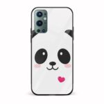 Panda Printed Glass Back Phone Case