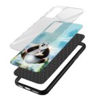 Panda Printed Glass Back Phone Case - Image 3