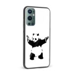 Panda Printed Glass Back Phone Case - Image 2