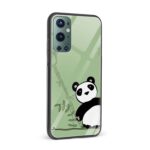 Panda Printed Glass Back Phone Case - Image 2