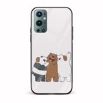 Panda Printed Glass Back Phone Case