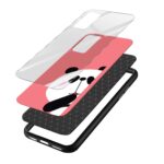 Panda Printed Glass Back Phone Case - Image 3